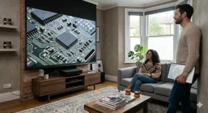 An infographic explaining the difference between terms like native 4K, PRO-UHD, and pixel-shifting technology.